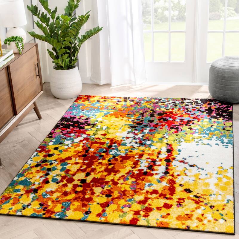 Well Woven Viva Partridge Abstract Area Rug