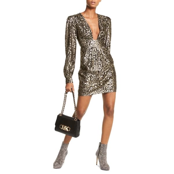 michael kors metallic dress Michael Kors Collection