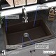 preview thumbnail 49 of 57, Karran QT-812 Top Mount 33 in. Large Single Bowl Quartz Kitchen Sink Kit