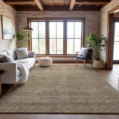 Premium Washable Super Soft Solid Trellis Mayfield Rug