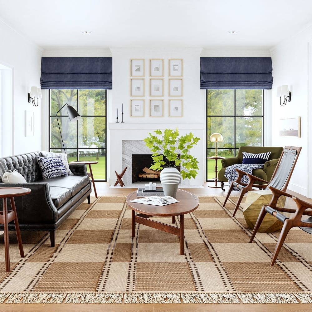 Corbett Fringed Wool Area Rug