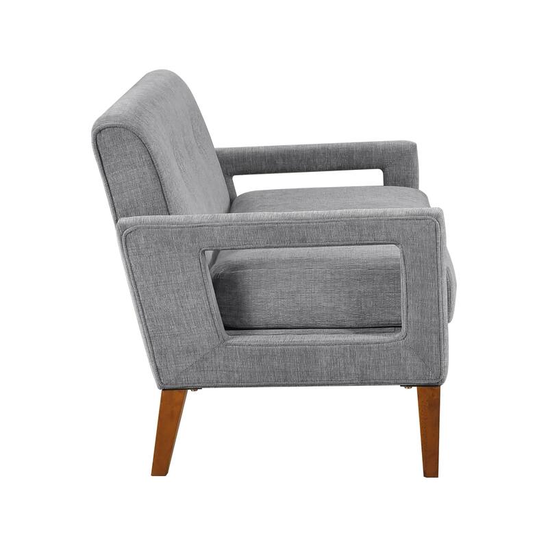 Vivian 55" Chenille Loveseat - Removable Cushion Cover with Zipper