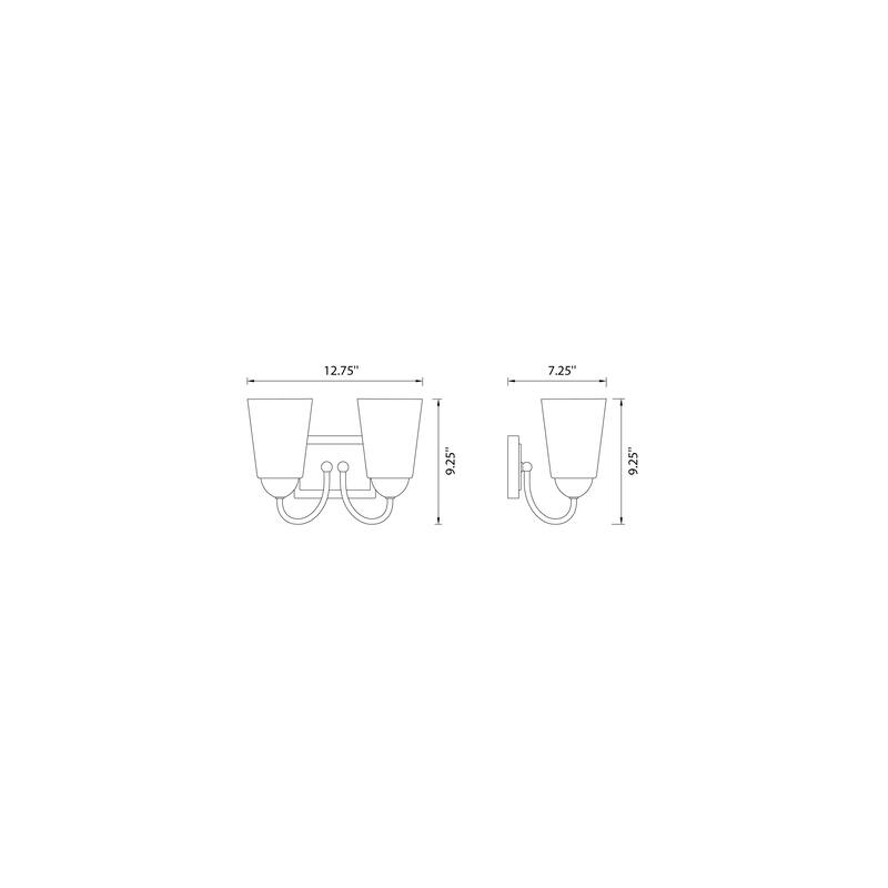 Malone 2 Light Vanity - 12.75