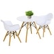 preview thumbnail 8 of 8, Gymax 3 Piece Kids Round Table Chair Set with 2 Arm Chairs White