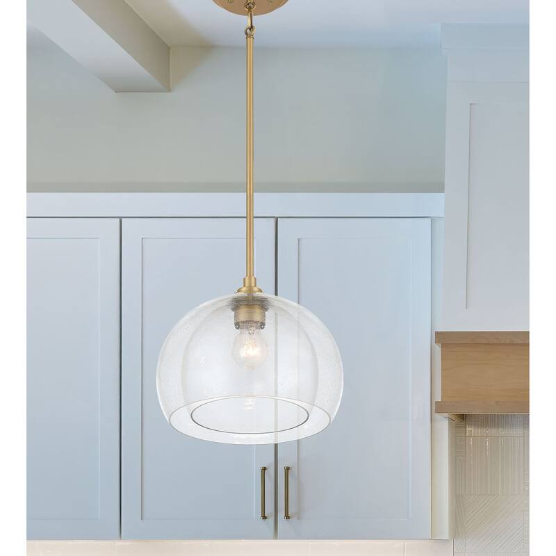 Minka Lavery 2725 Glint 12" Wide Pendant / Converts to Semi-Flush
