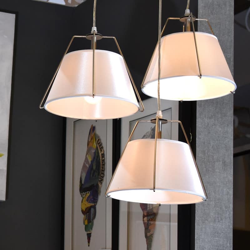 Mira 1-Light Modern Pendant in Satin Nickel Finish with White Shade - 9.6 x 8 x 9.6