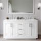 Option White / White Quartz Top / Brushed Nickel Hardware