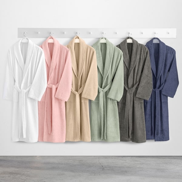 slide 2 of 18, Authentic Hotel Spa Unisex Turkish Cotton Terry Cloth Bath Robe