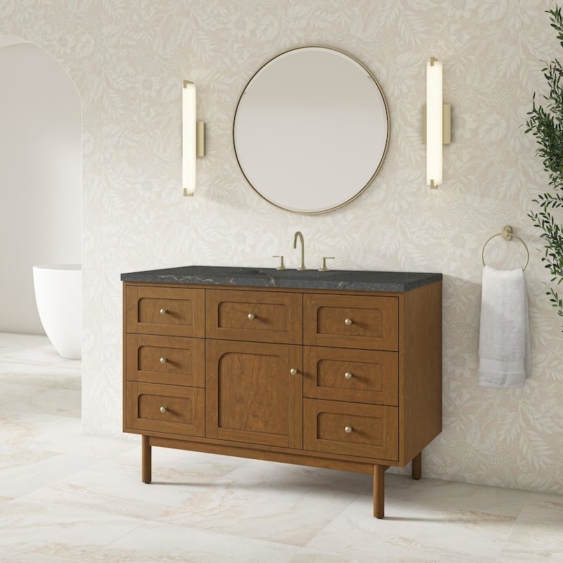 James Martin Vanities 545-V48-3PBL Laurent 48" Single Basin Poplar