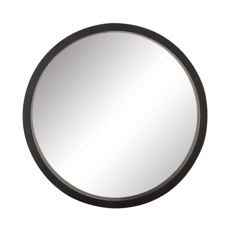 Wooden Room Wall Mirror - Black - Roche River Decor - Black