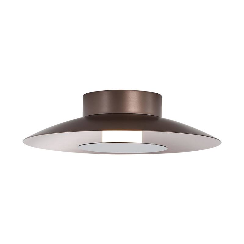 Golden Lighting 6400-FM12 CS Luma 12" Wide Semi-flush Ceiling Fixture