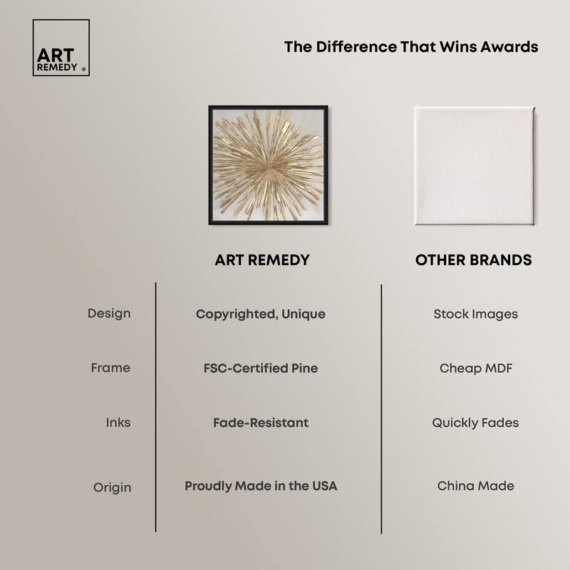 Golden Zenith Canvas by Art Remedy