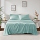 preview thumbnail 35 of 94, Soloft Plush Sheet Set by Madison Park Full - Aqua