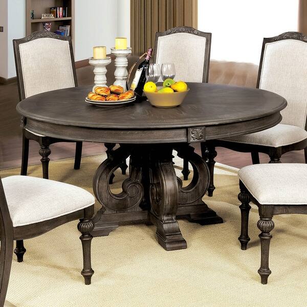 The Gray Barn New Lands Rustic Brown 60inch Wood Round Dining Table