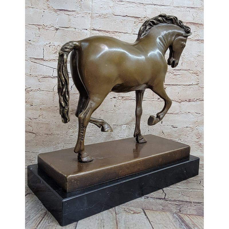 Tang Imitative Horse By Barye Art Deco Modern Bronze Sculpture Figurine Hot Cast Statue