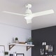 preview thumbnail 1 of 16, Hunter 52" Aeronaut ENERGY STAR Outdoor Ceiling Fan w/ LED Light, Handheld Remote - Contemporary, Transitional - SMART FAN! Fresh White