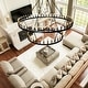 preview thumbnail 2 of 22, Extra Large Wagon Wheel Chandelier High Ceiling Farmhouse Chandeliers