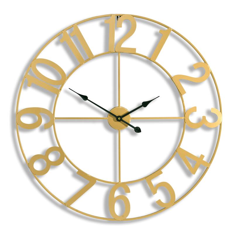 Sorbus Large Wall Clock 32" - Battery Operated Analog Large Clock (Black)