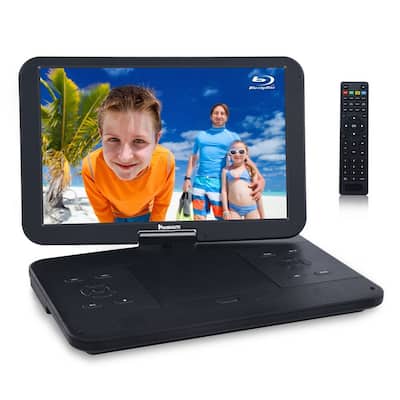 NAVISKAUTO 17.5" Portable Blu-Ray DVD Player with 15.4" Large Screen Rechargeable Battery - 17.5