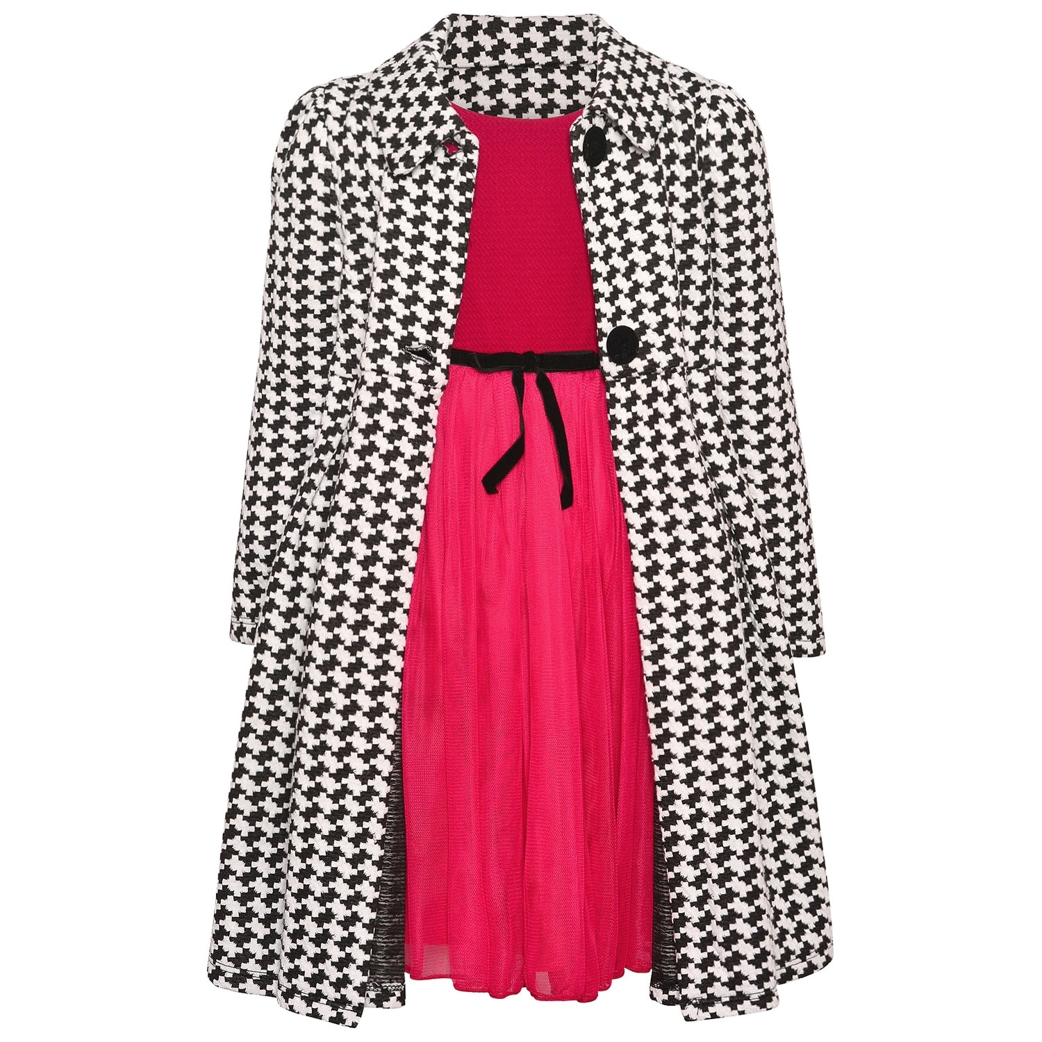 girls red dress coat