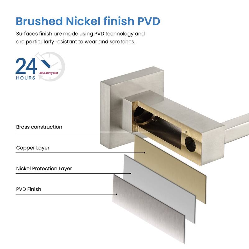 Cube 4-Piece Bathroom Hardware Set