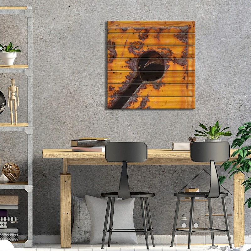 Beak-A-Boo Print On Wood by Camille Engel - Multi-Color