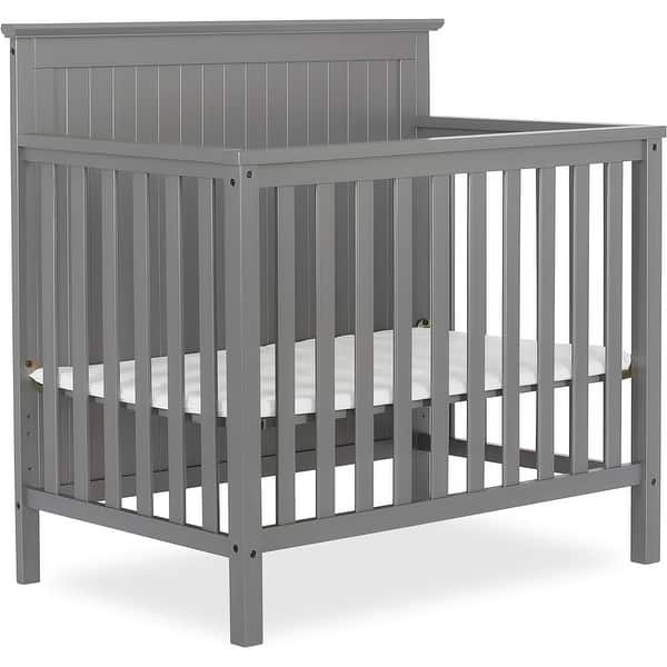 slide 2 of 7, Dream On Me Ava 4-in-1 Convertible Mini Crib Steel Grey Steel Grey
