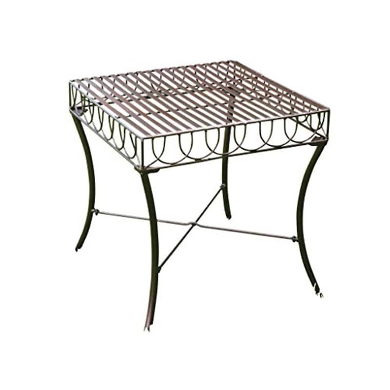 Bronze Side Table - Hammered Accent Table, Patio Table, Outdoor Decor, Elegant Design, Sturdy Legs - 20