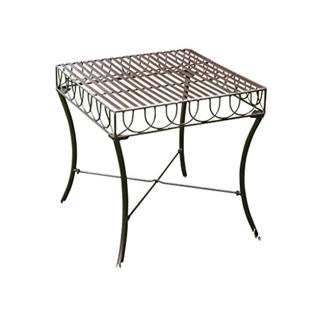 Bronze Side Table - Hammered Accent Table, Patio Table, Outdoor Decor, Elegant Design, Sturdy Legs - 20