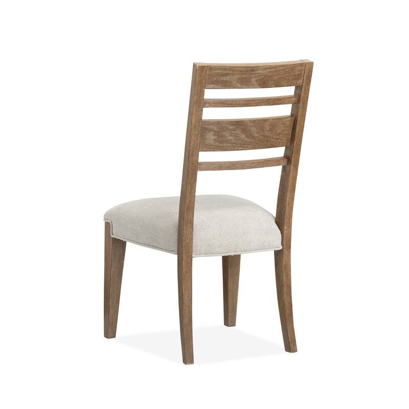 Magnussen Home Plum Creek Sierra Brown Upholstered Side Chair Two Pack - 20.63''W x 22.75''D x 38''H