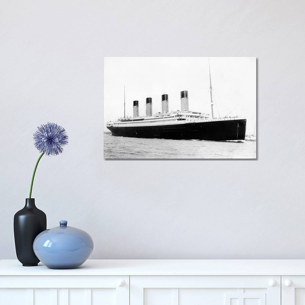 iCanvas "Photo Of RMS Titanic Departing Southampton" by John Parrot Canvas Print
