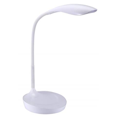 Bostitch Konnect Gooseneck LED Desk Lamp, White