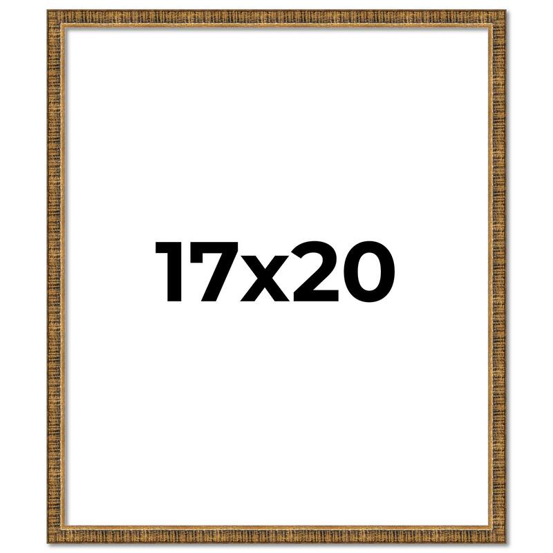 17x20 Frame Gold Picture Frame - Complete Modern Photo Frame Includes