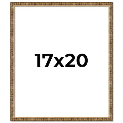 17x20 Frame Gold Picture Frame - Complete Modern Photo Frame Includes