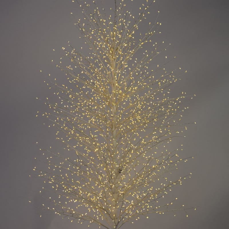 70.75" Pre-Lit White Birch Artificial Tree, Warm White LED Lights