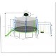 preview thumbnail 14 of 12, 14/16FT Trampoline with Slide, Swings, Basketball Hoop, Safety Net