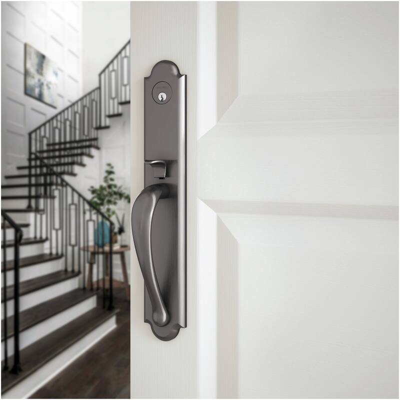 Baldwin Boulder Full Escutcheon Single Cylinder Handleset with Oval