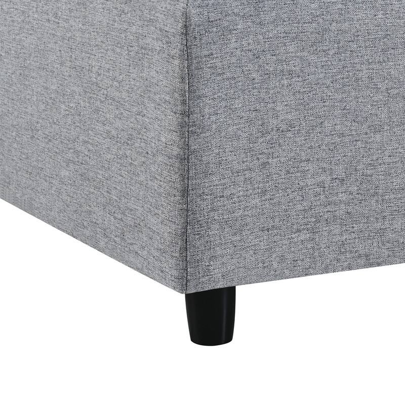 U-Shaped 6-Piece Sectional Sofa with Movable Ottomans Modular Design Soft Chenille Fabric for Versatile Seating