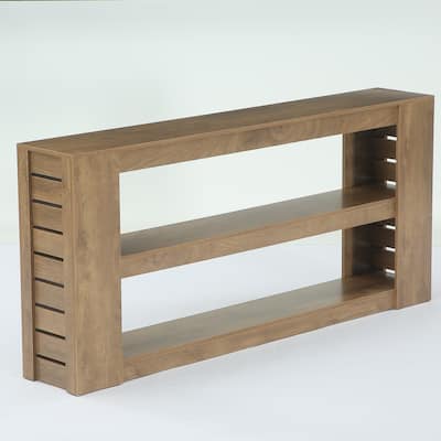 71-Inch Extra Long Console Table with 3-Tier Shelves Sofa Table Behind Couch for Entryway, Living Room