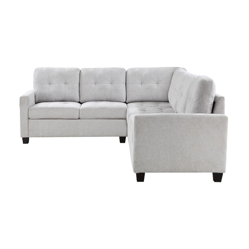 Ashland 4-piece Beige Upholstered Modular Sectional Sofa Steel