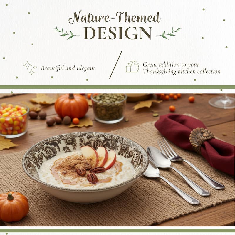 Spode Woodland Cereal Bowl Assorted Animals - 6.25 Inch