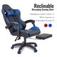 preview thumbnail 12 of 21, CO-Z Leather Gaming High Back Computer Chair Ergonomic w Massage-Blue/Red/White