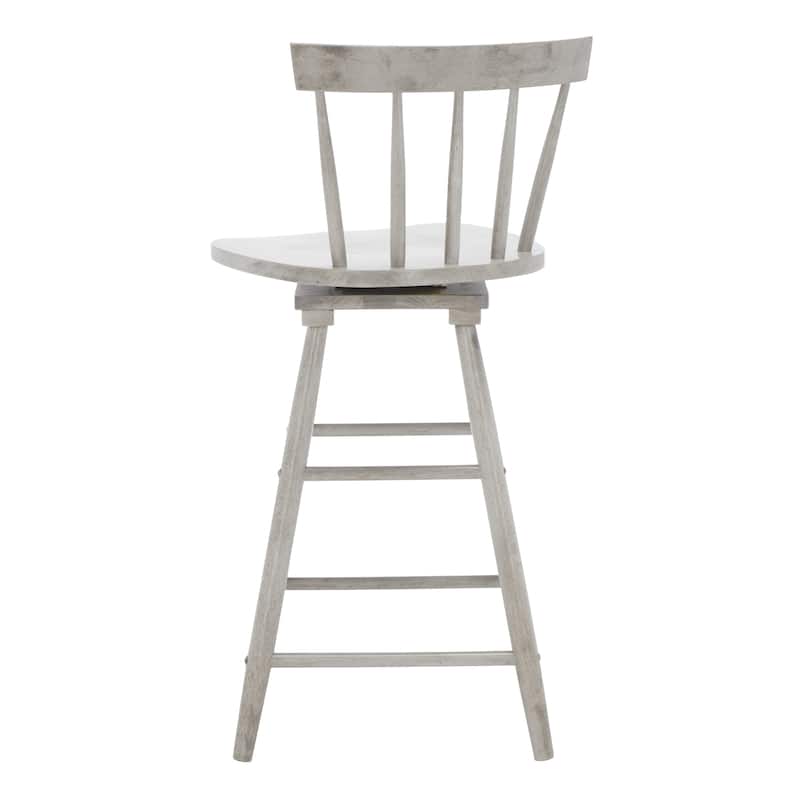SAFAVIEH Haralda Swivel 25-inch Counter Stool - 17 In. W x 17 In. D x 38 In. H - 17Wx17Dx38H