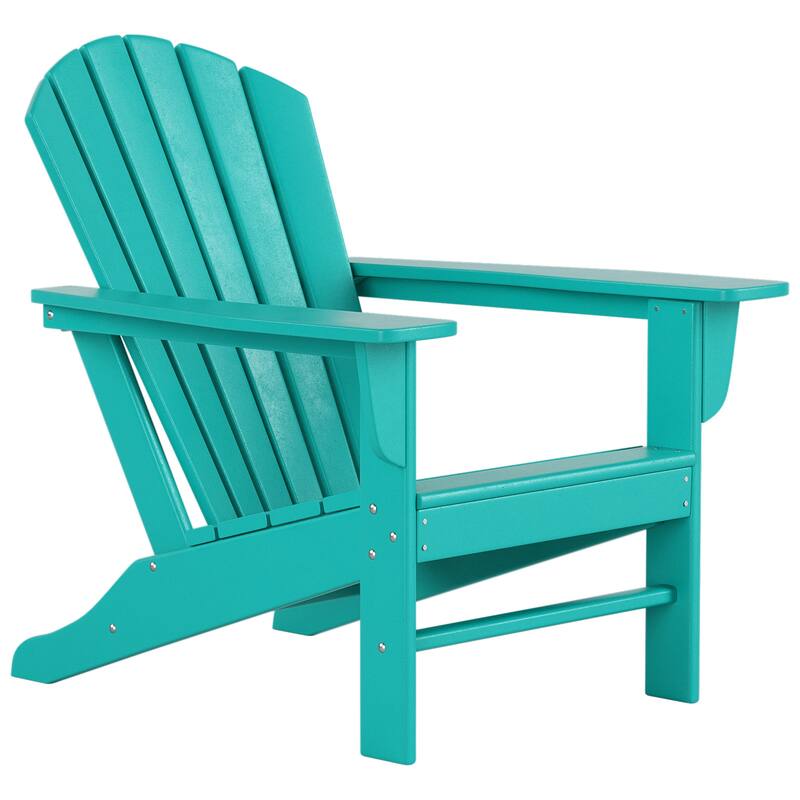 Altura Outdoor Eco-Friendly All Weather Poly Patio Adirondack Chair - Deep Seating - Turquoise