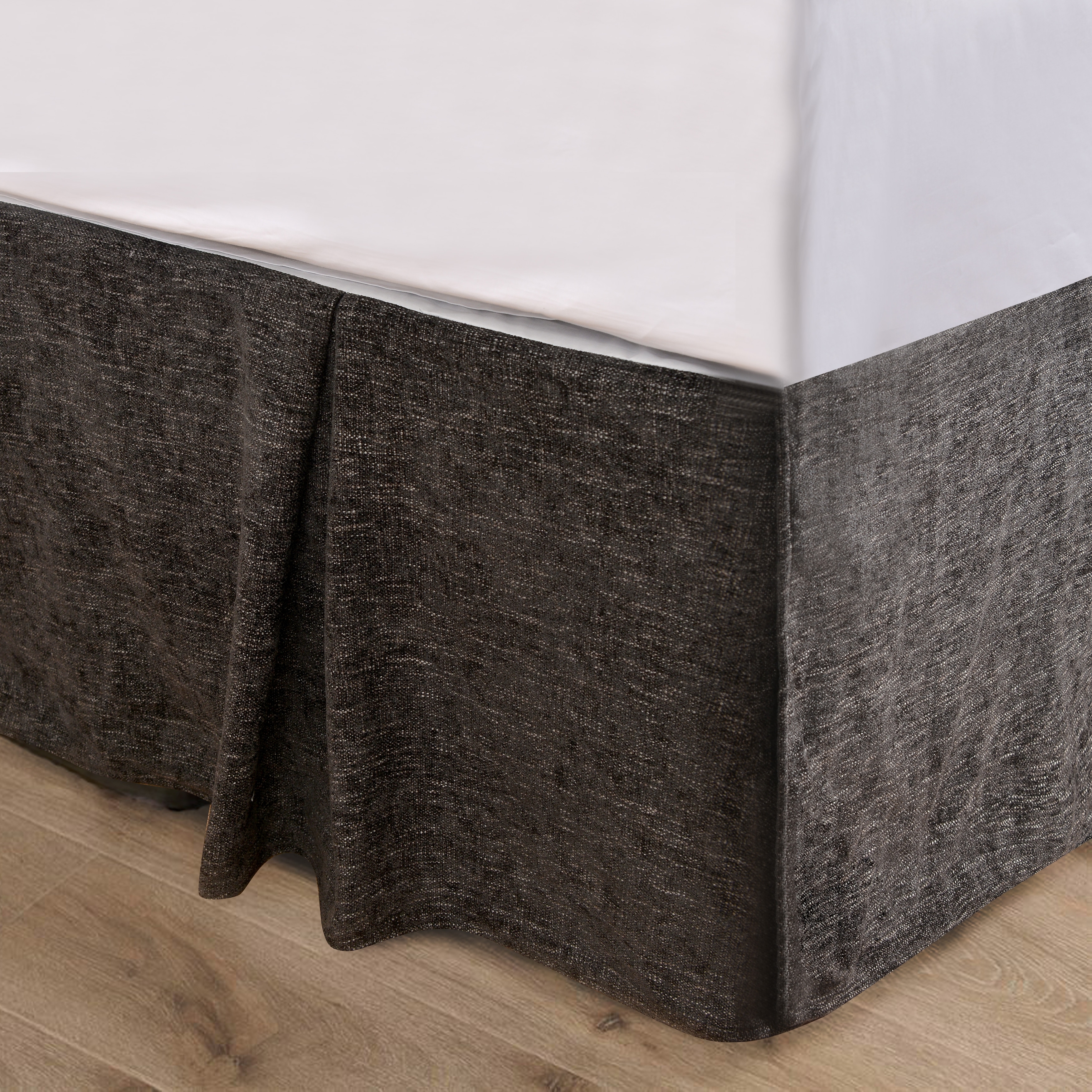 Velvet bed skirt king discount