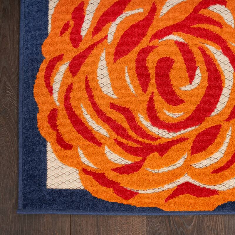 Nourison Aloha Indoor/Outdoor Floral Area Rug