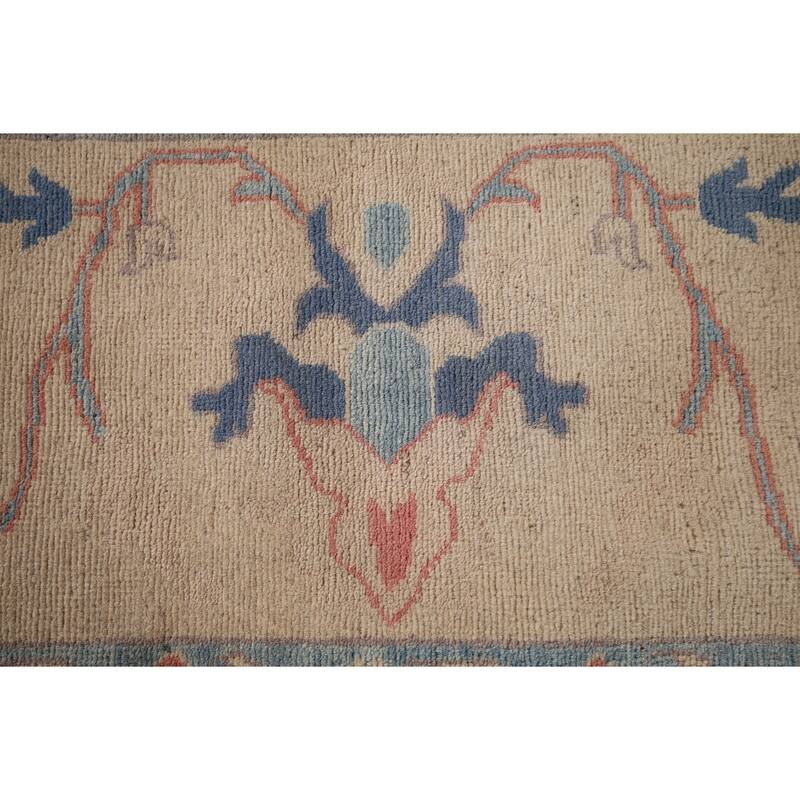 Earth Tone Oushak Oriental Area Rug Handmade Wool Carpet - 8'3" x 9'10"