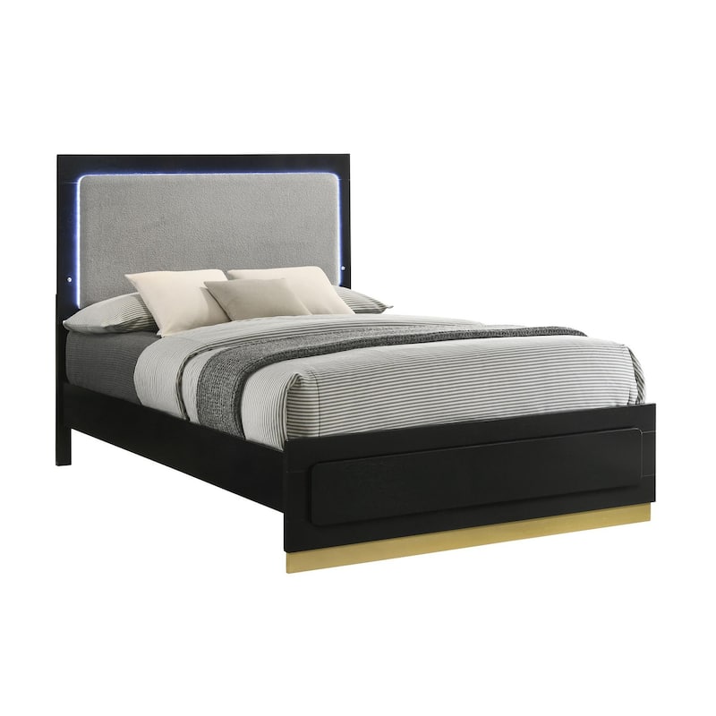 Sophia Panel Bed with Lighted Headboard
