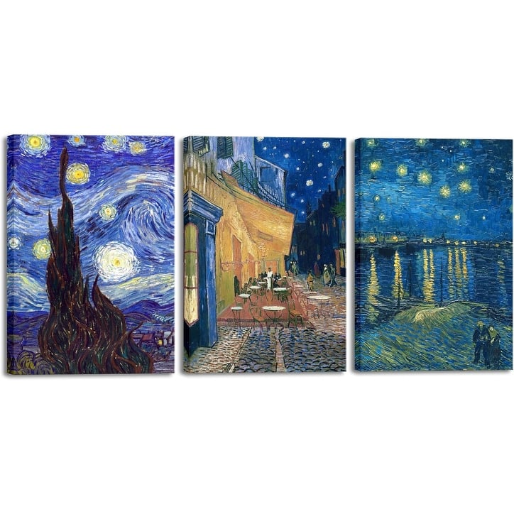 Art 3 Panels Canvas Prints of Vincent Van Gogh Paintings