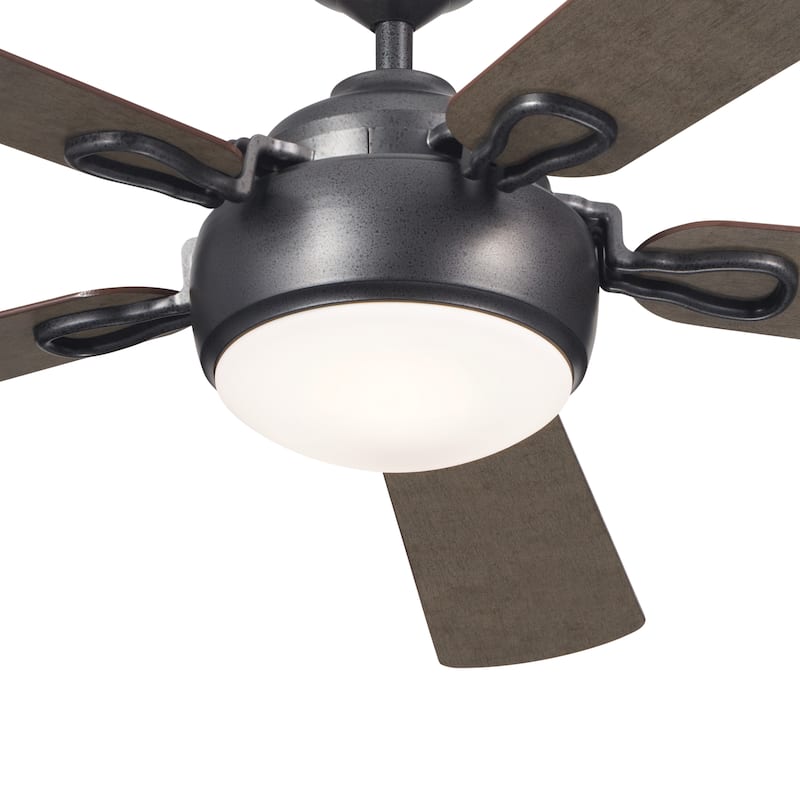 Kichler Lighting Humble 60 inch Integrated LED Indoor Anvil Iron Ceiling Fan